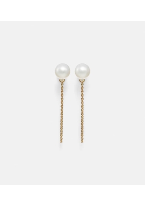 Mateo 14kt gold drop earrings with pearls