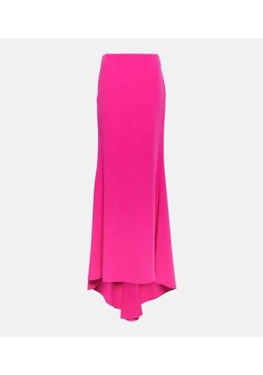 Valentino High-rise silk cady maxi skirt