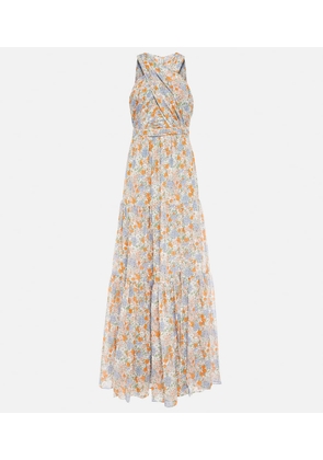 Veronica Beard Florencia floral silk maxi dress