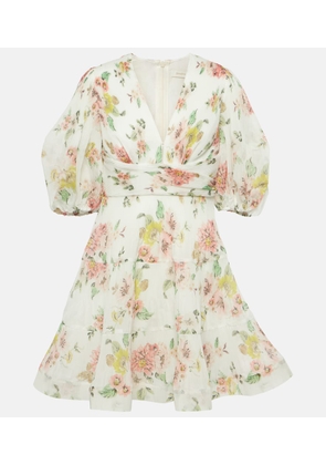 Zimmermann Floral pleated minidress