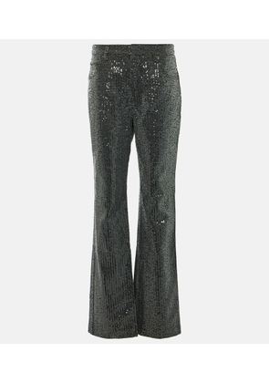Rotate Sequined straight jeans