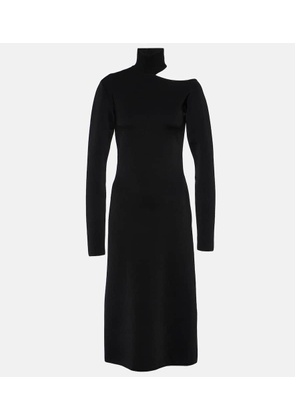 Ferragamo Mockneck jersey midi dress