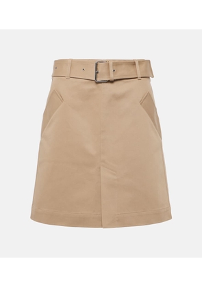Toteme Belted cotton miniskirt