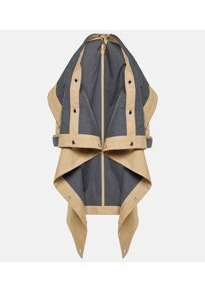 Bottega Veneta Wool and cotton cape