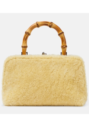 Jil Sander Goji Small shearling tote bag