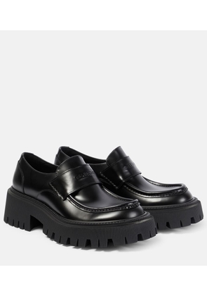 Balenciaga Tractor leather loafers