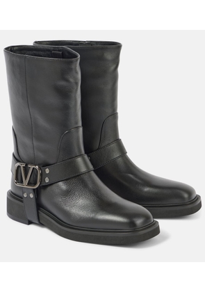 Valentino Garavani VLogo Signature leather biker boots