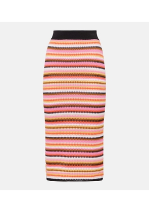 Missoni Cotton-blend midi skirt