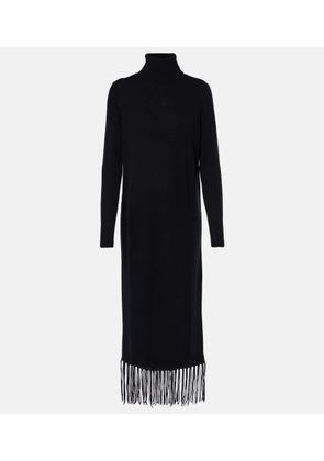 Jardin des Orangers Fringed wool and cashmere sweater dress