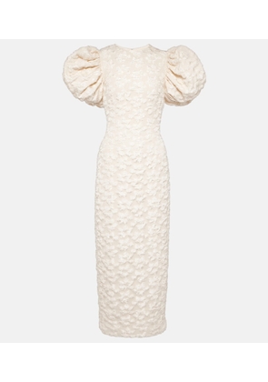 Rotate Bridal floral jacquard midi dress