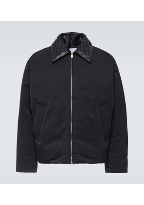 Bottega Veneta Intrecciato leather-trimmed down jacket