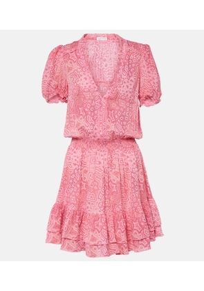 Poupette St Barth Bibi printed tiered minidress