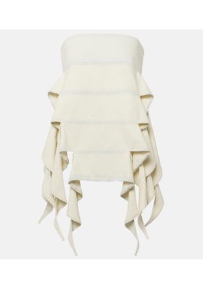 Y/Project Bug off-shoulder denim top