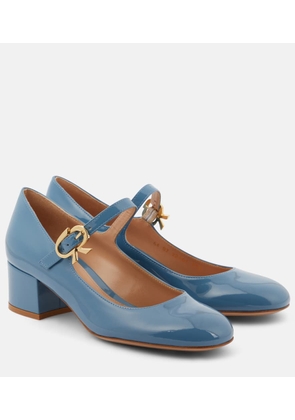 Gianvito Rossi Mary Ribbon patent leather Mary Jane pumps