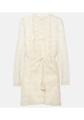 Frame Lace cotton minidress