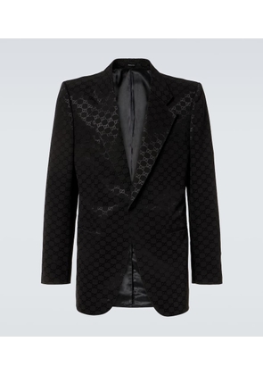 Gucci GG Canvas cotton-blend blazer
