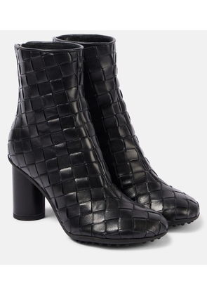 Bottega Veneta Intrecciato leather ankle boots