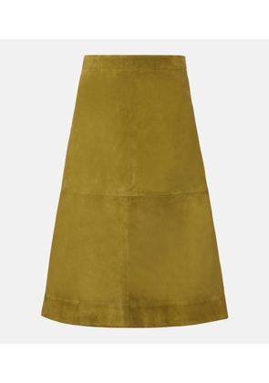 Bottega Veneta Suede midi skirt