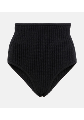 Alaia Wool and cashmere-blend briefs