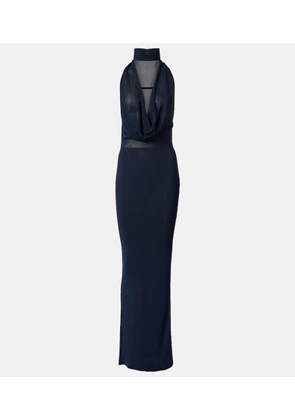 Aya Muse Draped halterneck gown