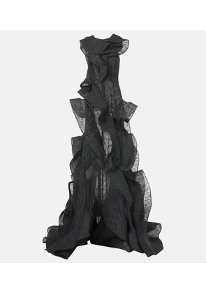 Maticevski Spiral ruffled gown