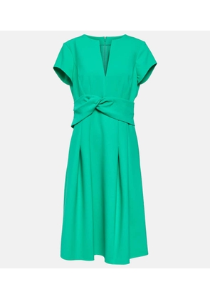Oscar de la Renta Wool-blend midi dress
