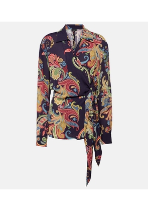Etro Printed wrap top
