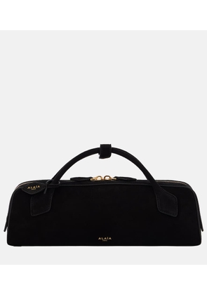 Alaia Le Teckel suede clutch