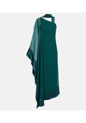 Taller Marmo Betsy Spirito one-shoulder silk maxi dress