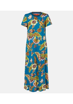 La DoubleJ Swing printed cotton maxi dress