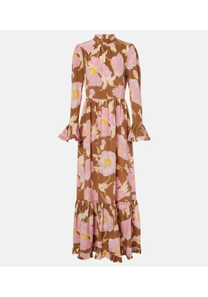 La DoubleJ Visconti silk crepe de chine maxi dress