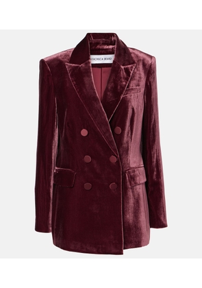 Veronica Beard Ellette double-breasted velvet blazer