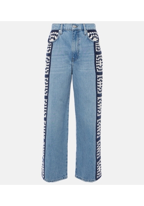 Frame Le Jane Crop Crochet straight jeans