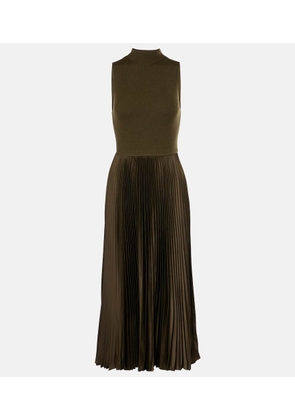 Polo Ralph Lauren Knitted plisse midi dress
