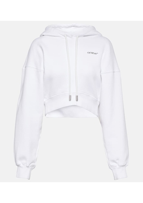 Off-White Printed cropped hoodie
