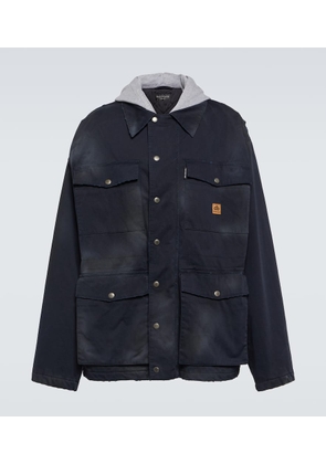 Balenciaga Oversized cotton gabardine parka