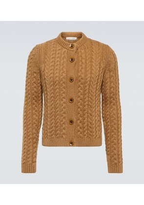 Wales Bonner Cable-knit mohair-blend cardigan
