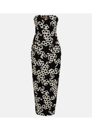 Area Crystal-embellished jacquard maxi dress