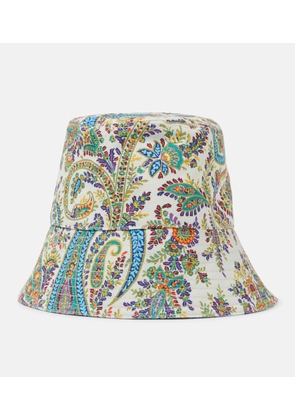Etro Printed cotton bucket hat