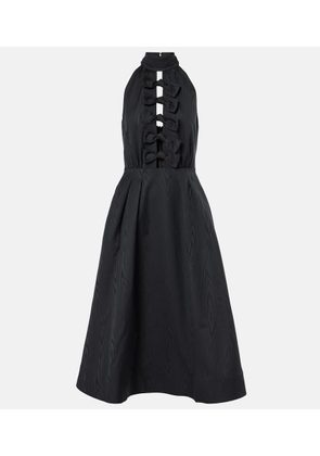 Rebecca Vallance Charaya bow-detail halterneck midi dress
