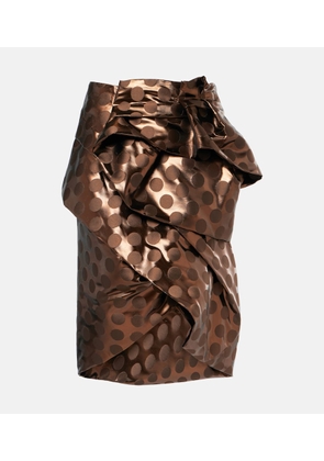 Dries Van Noten Lame midi skirt