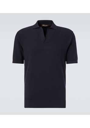 Loro Piana Walkery cotton and silk polo shirt