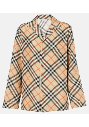 Burberry Knitted silk top