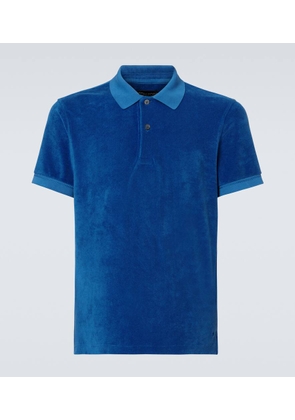 Tom Ford Cotton-blend terry polo shirt