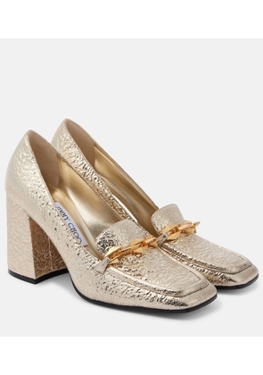 Jimmy Choo Diamond Tilda 80 loafer pumps