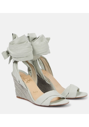 Christian Louboutin Melides Du Desert 85 espadrille wedges
