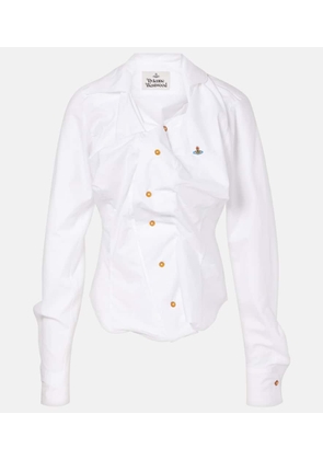 Vivienne Westwood Drunken gathered cotton shirt