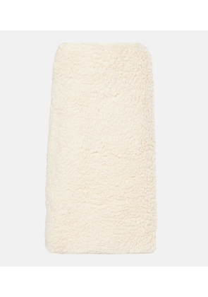 Jil Sander Cotton fleece midi skirt