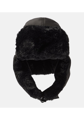 Stella McCartney Faux fur-trimmed hat