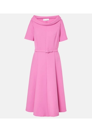 Oscar de la Renta Wool-blend midi dress